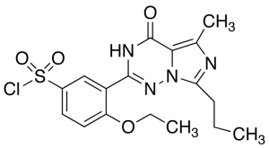 4-Ethoxy-3-(5-methyl-4-oxo-7-propyl-3,4-dihydro-imidazo[5,1-f][1,2,4]-triazin-2-yl)benzene-sulfonyl Chloride