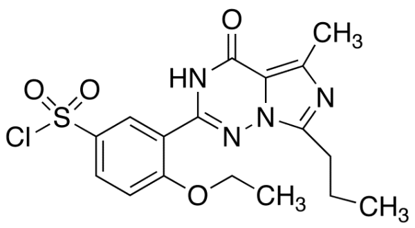 4-Ethoxy-3-(5-methyl-4-oxo-7-propyl-3,4-dihydro-imidazo[5,1-f][1,2,4]-triazin-2-yl)benzene-sulfonyl Chloride
