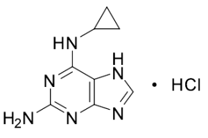 2-Amino-6-cyclopropylamino-9H-purine Hydrochloride Salt