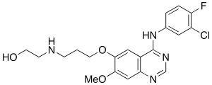 3-Desmorpholinyl-3-hydroxyethylamino Gefitinib