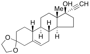 (17Alpha)-17-Hydroxy-19-norpregn-5-en-20-yn-3-one Cyclic 1,2-Ethanediyl Acetal