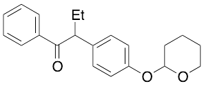 1-Phenyl-2-[4-[(tetrahydro-2H-pyran-2-yl)oxy]phenyl]-1-butanone