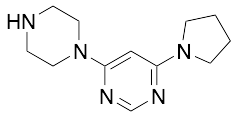 4-(Piperazin-1-yl)-6-(pyrrolidin-1-yl)pyrimidine