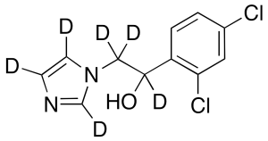 rac-1-(2,4-Dichlorophenyl)-2-(1-imidazolyl)ethanol-d6
