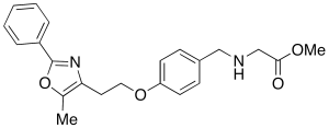 N-[[4-[2-(5-Methyl-2-phenyl-4-oxazolyl)ethoxy]phenyl]methyl]glycine Methyl Ester