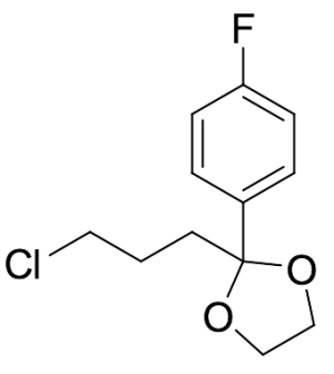 2-(3-Chloropropyl)-2-(4-fluorophenyl)-1,3-dioxolane (~90%)