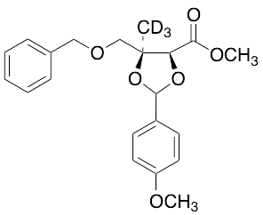 4-Benzyloxymethyl-2-(4-methoxyphenyl)-4-methyl-d3-1,3-dioxolane-5-carboxylic Acid Methyl Ester