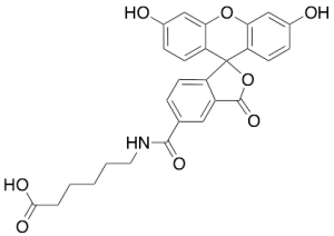 6-(Fluorescein-5-carboxamido)hexanoic Acid