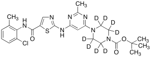 N-Boc-N-deshydroxyethyl Dasatinib-d8