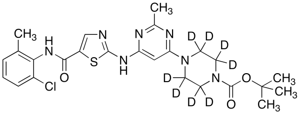 N-Boc-N-deshydroxyethyl Dasatinib-d8