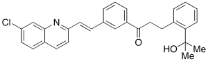 1-[3-[(1E)-2-(7-Chloro-2-quinolinyl)ethenyl]phenyl]-3-[2-(1-hydroxy-1-methylethyl)phenyl]-1-propanon