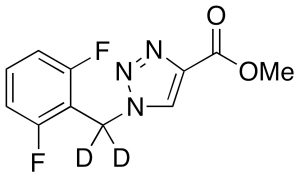 1-(2,6-Difluorobenzyl)-1H-1,2,3-triazole-4-carboxylic Acid Methyl Ester-d2