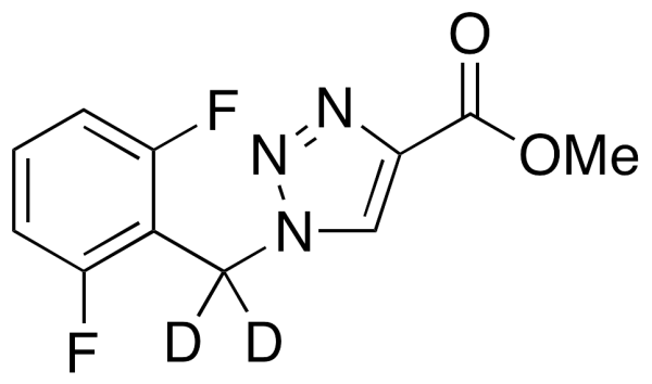 1-(2,6-Difluorobenzyl)-1H-1,2,3-triazole-4-carboxylic Acid Methyl Ester-d2
