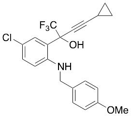 rac 5-Chloro-a-(cyclopropylethynyl)-2-[[(4-methoxyphenyl)methyl]amino]-a-(trifluoromethyl)benzenemethanol