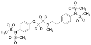 Methyl-[4-(dimethylsulfonylamino)phenylethyl]-[4-(dimethylsulfonylaminophenoxyethyl-d4)amine