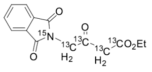 Ethyl 4-(1,3-Dioxoisoindolin-2-yl-15N)-3-oxobutanoate-1,2,3,4-13C4