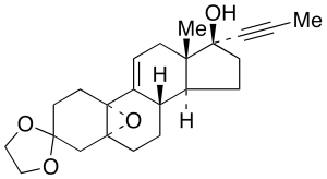 (5a,10a,17b)-5,10-Epoxy-17-hydroxy-17-(1-propyn-1-yl)-estr-9(11)-en-3-one Cyclic 1,2-Ethanediyl Acetal