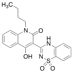 1-Butyl-3-(1,1-dioxido-2H-1,2,4-benzothiadiazin-3-yl)-4-hydroxy-2(1H)-quinolinone