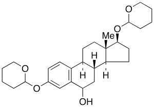 (17Beta)-3,17-Bis[(tetrahydro-2H-pyran-2-yl)oxy]-estra-1,3,5(10)-trien-6-ol (Mixture of Diasteromers)