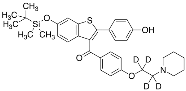 6-tert-Butyldimethylsilyl-4’-hydroxy Raloxifene-d4