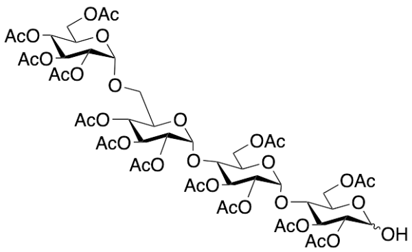 6-a-D-Glucopyranosyl Maltotriose Tridecaacetate