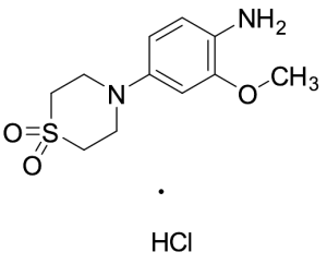 4-(4-Amino-3-methoxyphenyl)-1lambda6-thiomorpholine-1,1-dione Hydrochloride