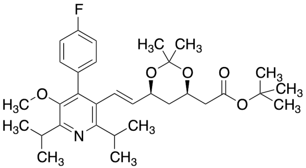 tert-Butyl 2-((4R,6S)-6-((E)-2-(4-(4-Fluorophenyl)-2,6-diisopropyl-5-methoxypyridin-3-yl)vinyl)-2,2-dimethyl-1,3-dioxan-4-yl)acetate