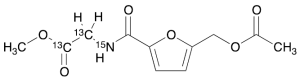 Methyl 2-(5-(Acetoxymethyl)furan-2-carboxamido)acetate-13C2,15N