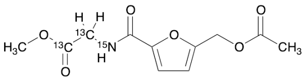 Methyl 2-(5-(Acetoxymethyl)furan-2-carboxamido)acetate-13C2,15N