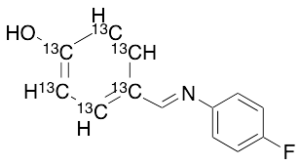 4-{[(p-Fluorophenyl)imino]methyl}phenol-13C6