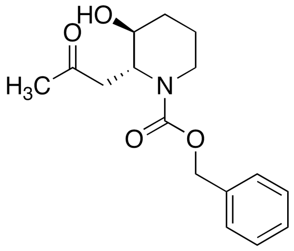trans-N-Benzyloxycarbonyl 3-Hydroxy-2-(2-oxopropyl)piperidine
