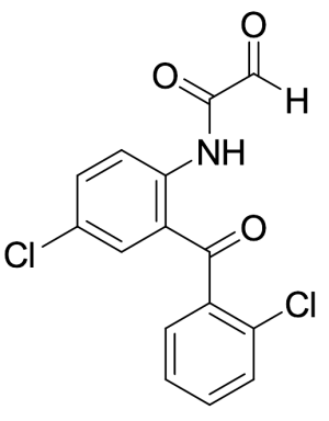 N-(4-chloro-2-(2-chlorobenzoyl)phenyl)-2-oxoacetamide