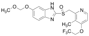 2-[[[3-Methyl-4-(2,2,2-trifluoroethoxy)-2-pyridyl]methyl]sulfinyl]-5-methoxy-O- methyl-1H-benzimidazole