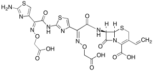 7-[[(2Z)-2-(2-Amino-4-thiazolyl)-2-[(carboxymethoxy)imino]acetyl]amino]-cefixime (>85%)