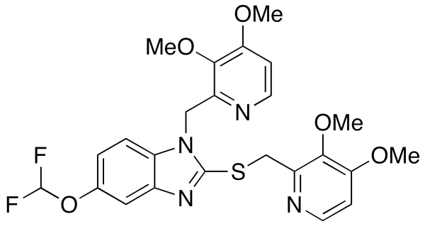 N-[(3,4-Dimethoxy-2-pyridinyl)methyl] Pantoprazole Sulfide(Mixture of 1 and 3 isomers)