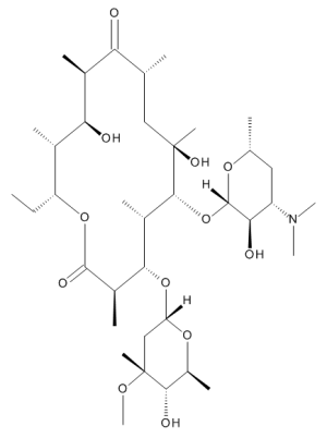 Erythromycin B (~90%)
