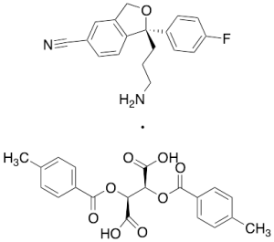 (2S,3S)-2,3-Bis[(4-methylbenzoyl)oxy]-butanedioic Acid with (1R)-1-(3-Aminopropyl)-1-(4-fluorophenyl)-1,3-dihydro-5-isobenzofurancarbonitrile (Mixture)