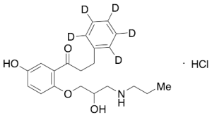 5-Hydroxy Propafenone Hydrochloride-d5