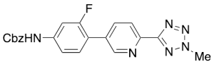 N-[3-Fluoro-4-[6-(2-methyl-2H-tetrazol-5-yl)-3-pyridinyl]phenyl]carbamic Acid Phenylmethyl Ester
