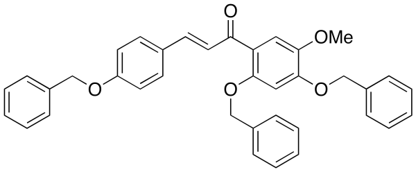 1-[5-Methoxy-2,4-bis(phenylmethoxy)phenyl]-3-[4-(phenylmethoxy)phenyl]-2-propen-1-one