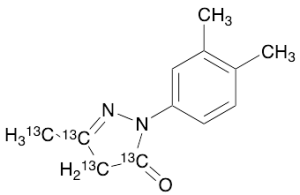 2-(3,4-Dimethylphenyl)-2,4-dihydro-5-methyl-3H-pyrazol-3-one-13C4
