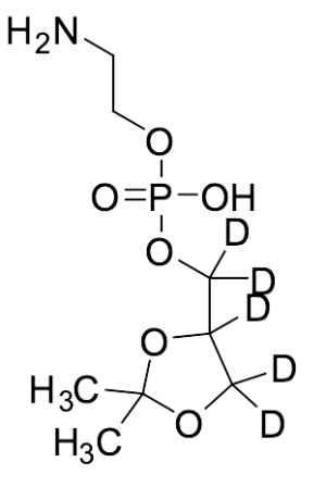 2-Aminoethyl ((2,2-Dimethyl-1,3-dioxolan-4-yl)methyl) Hydrogen Phosphate-D5