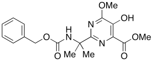 5-Hydroxy-2-[1-methyl-1-[[benzylcarbamoyl]amino]ethyl]-6-methoxypyrimidine-4-carboxylic Acid Methyl Ester