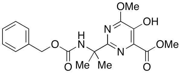 5-Hydroxy-2-[1-methyl-1-[[benzylcarbamoyl]amino]ethyl]-6-methoxypyrimidine-4-carboxylic Acid Methyl Ester
