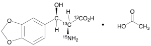 DL-threo-beta-(3,4-Methylenedioxyphenyl)serine-13C2,15N Acetate Salt