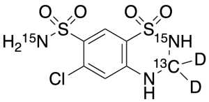 Hydrochlorothiazide-13C,15N2,d2