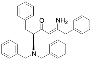 5S-2-Amino-5-dibenzylamino-4-oxo-1,6-diphenylhex-2-ene