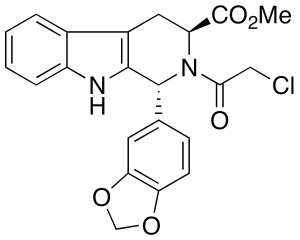 (1R,3S)-1-(1,3-Benzodioxol-5-yl)-2-(2-chloroacetyl)-2,3,4,9-tetrahydro-1H-pyrido[3,4-b]indole-3-carboxylic Acid Methyl Ester