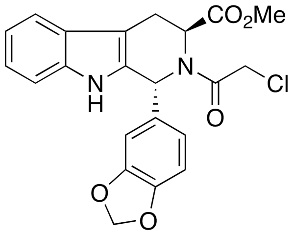 (1R,3S)-1-(1,3-Benzodioxol-5-yl)-2-(2-chloroacetyl)-2,3,4,9-tetrahydro-1H-pyrido[3,4-b]indole-3-carboxylic Acid Methyl Ester