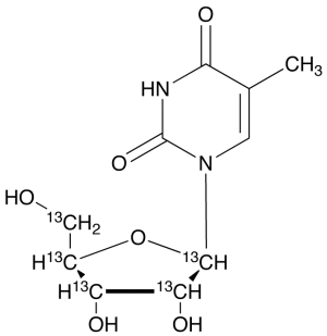 5-Methyluridine-1',2',3',4',5'-13C5